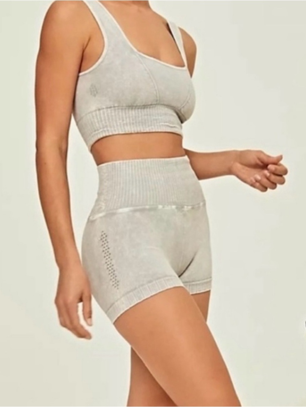 Free People movement Good Karma set in Ice gray